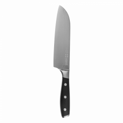 Santoku Knife 180 mm / 7" Damascus Steel - Lunasol Platinum Line Knife