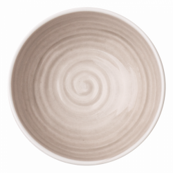 Bowl 11 cm Spiral rocca / sand glasur aussen - Gaya Atelier color 