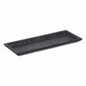 Tray rectange medium 24.4 x 9.8 cm - Elements Melamin black (Flow)