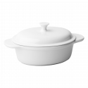 Lunasol Hotelporzellan uni weiss - Cocotte oval