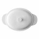 Lunasol Hotelporzellan uni weiss - Cocotte oval