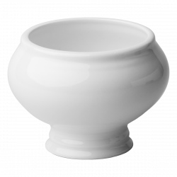 Lunasol Hotelporzellan uni weiss - Suppenschüssel 0.50 lt.