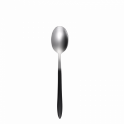 Coffee Spoon - GAYA Exeter handle grey-black all satin