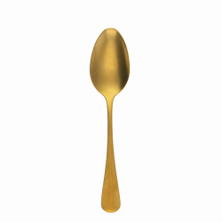 Dessert spoon - Baguette Vintage PVD Gold Stone Wash