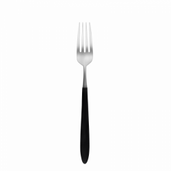 Dessert fork - GAYA Exeter handle grey-black all satin