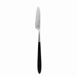 Table Knife - GAYA Exeter handle grey-black all satin
