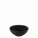 Cereal Bowl 14 cm - BASIC black Lines champagne