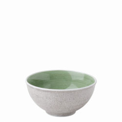 Bowl 16 cm, 750 ml olive /sand glasur aussen - Elements color