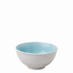 Bowl 16 cm, 750 ml azul / sand glasur aussen - Elements color