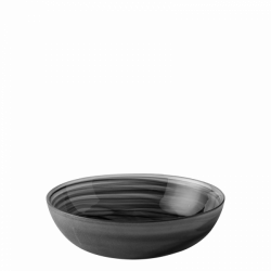 Bowl 18 cm - Elements Glass black sandblast