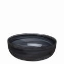Bowl 21 cm - Elements Glass black sandblast