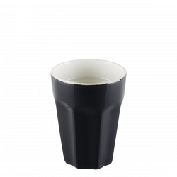 Coffee cup 280 ml, H: 105 mm - RGB black glossy Lunasol