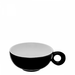Tea cup / Tea for one - RGB black glossy Lunasol