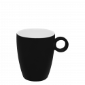 Kaffee-Obere 0.19 lt hoch - RGB schwarz gloss Lunasol