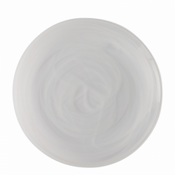 Flat Plate 28 cm - Elements Glass white