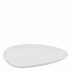 Flat plate 30 cm Triangle - Gaya Atelier white