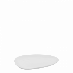 Flat plate 20.5 cm Triangle - Flow Eco white Lunasol