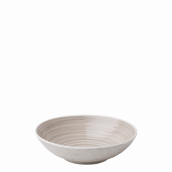 Deep Plate 195mm Coupe Spiral rocca / sand glaze outside - Gaya Atelier color