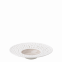 Soup Plate-Sky 9" 23,5 cm rocca / white outside - Grand Hotel Flow Perforated color