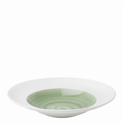 Pasta Bowl 29 cm olive / white outside - Grand Hotel color