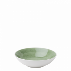 Coupe Plate deep 19.5 cm olive / white outside - Grand Hotel color