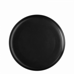Teller flach U-Coupe 25 cm - Gaya Atelier black matt