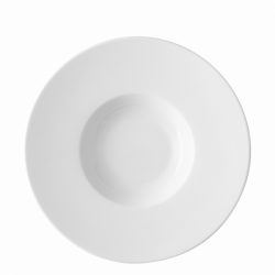 Gourmet-/Pasta Plate Relief 27 cm - Chic Relief white
