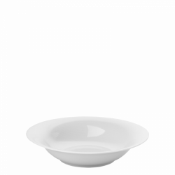 Plate deep Coupe Relief 23 cm - Chic Relief white
