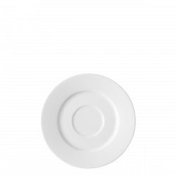 Mocca Saucer Relief 14 cm - Chic Relief white