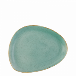 Platte oval 25,5 cm Triangle - Gaya Sand türkis Lunasol