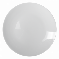 Coupe Plate round Ø 40 cm 4 cm high - Buffet Lunasol uni white