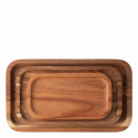 Tray rectangular Acacia 30 x 17.5 x 2 cm - FLOW Wooden
