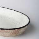 Oven dish oval 25 x 17 x 4.5 cm - Gaya Atelier light grey speckled