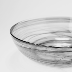 Bowl 18 cm - Elements Glas schwarz