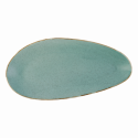 Plate oval 41 cm - Gaya Sand turquoise Lunasol