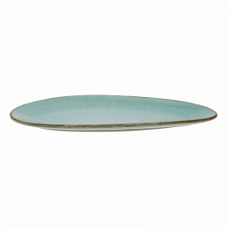 Platte oval 35 cm - Gaya Sand türkis Lunasol