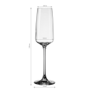 Champagner -Glas 250 ml - 21st Glas Lunasol