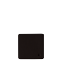 Coaster square PVC black 10x10 cm - Elements Ambiente