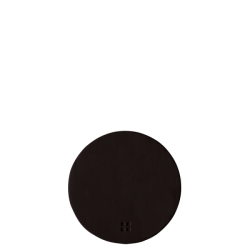 Coaster circle PVC black ø 11 cm - Elements Ambiente