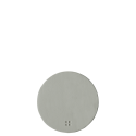 Coaster circle PVC silver ø 11 cm - Elements Ambiente
