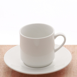 Coffe Mug 260 ml - Lunasol Hotel porcelain uni white
