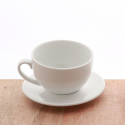 Tea-/Cappuccino mug 320ml - Lunasol Hotel porcelain uni white