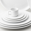 Plate flat Relief 16.5 cm - Chic Relief white