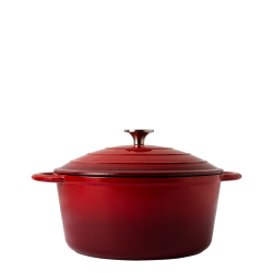Enameled Cast Iron Pot red Ø 26 cm - Jupiter Lunasol