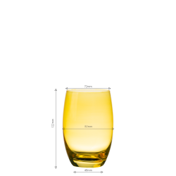 Tumbler Barrel 460 ml gelb - Optima Glas Lunasol color