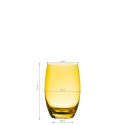 Tumbler Barrel 460 ml gelb - Optima Glas Lunasol color