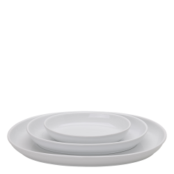 Oven dish oval 45 x 30 x 4.5 cm - Tosca white