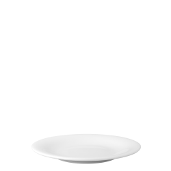 Flat Plate Coupe moderne 21 cm - Chic white