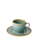 Mocca saucer 12 cm - Gaya Sand turquoise Lunasol