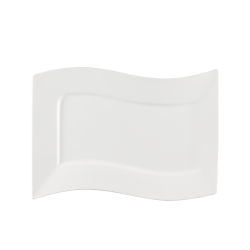 Plate rectangular 36 cm "Wind" - Gaya Atelier white